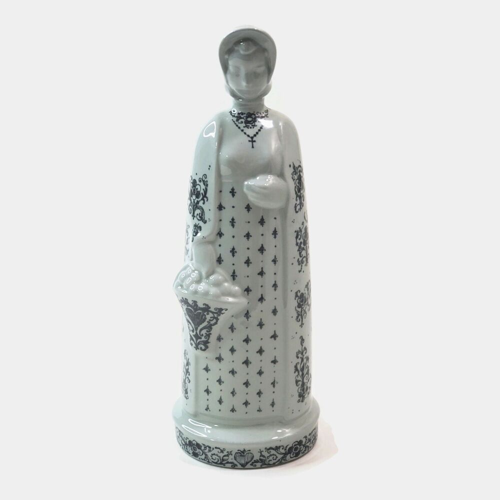 Nymolle Denmark Arne Bang Figurine Of Lady Holding Basket Black Decoration